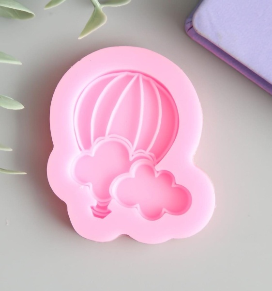 Молд силикон "Воздушный шар и облачка" 0,8х6х5 см