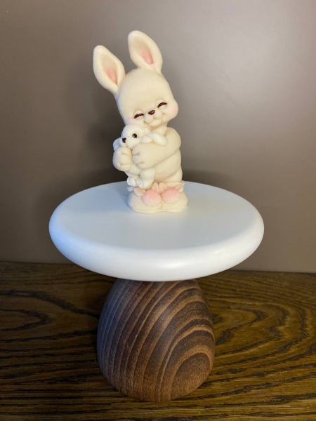 Зайка Лилу в тапочках нежно-бежевая под заказ