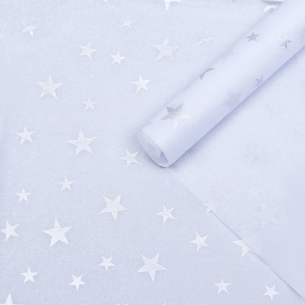 Бумага упаковочная тишью "Звездочки", 50х66 см (2 листа)