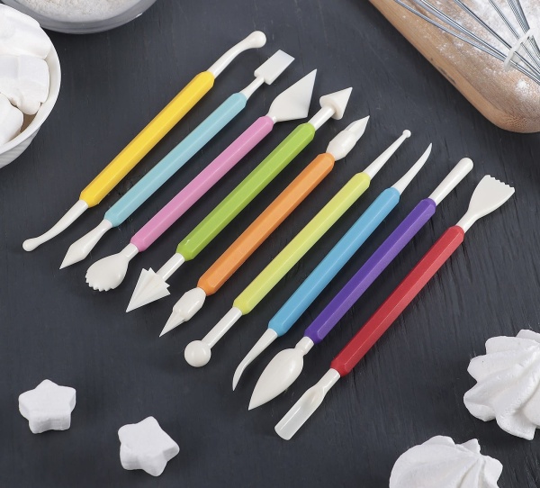 Набор для моделирования кондитерских украшений, 9 шт, 17 см