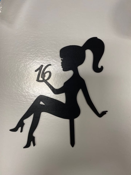 Топпер девушка 12,5 см  (+ ножка 4,5 см) 16 лет