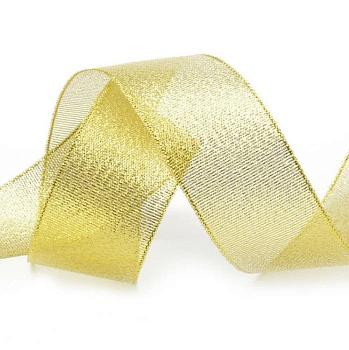 Лента парчовая 30 мм (22 метра, цвет золото)