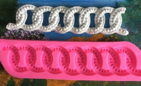 Молд силиконовый «Цепи», 13х3см