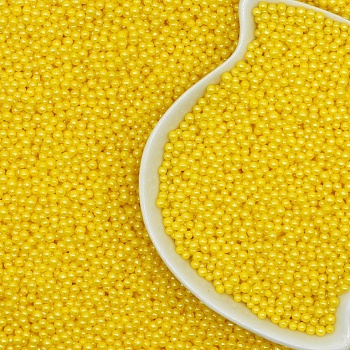Посыпка кондитерская «Жемчуг 2мм» (цвет Желтый) 50г.
