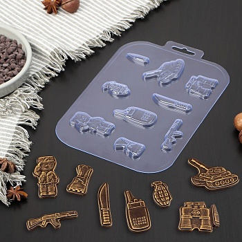 Форма для шоколада набор мужской «Танк», 21×14 см