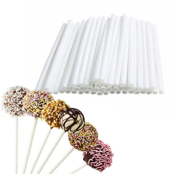 Палочки пластиковые 15 см для кейк попсов и леденцов (20 шт)