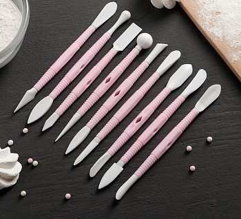 Набор для моделирования кондитерских украшений, 9 шт