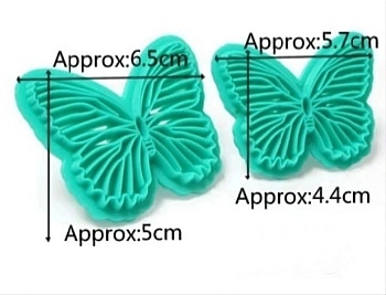 Вырубка-плунжер "Бабочки" №2, набор 2 шт