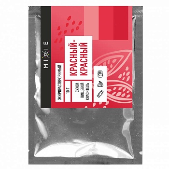 Краситель сухой MIXIE, жирорастворимый Красный-красный, 10 г