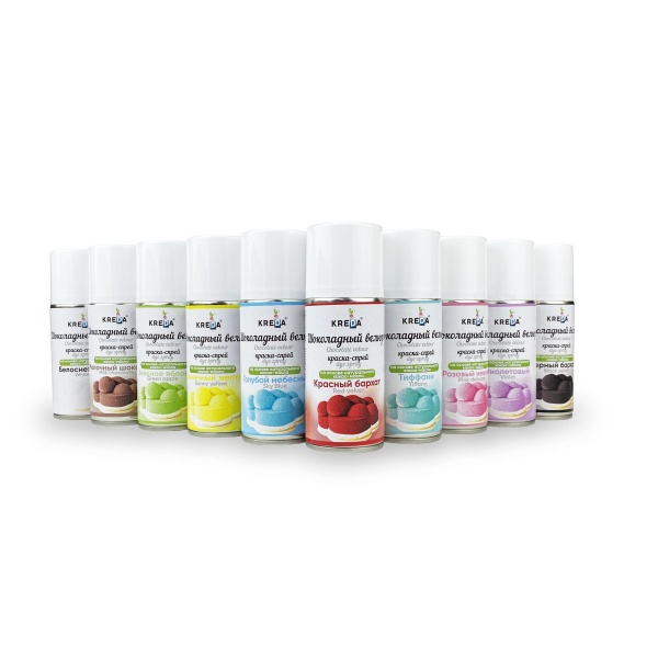 Шоколадный велюр 10 Белоснежный, краска спрей (210мл) KREDA (Без характеристики ПЩ)