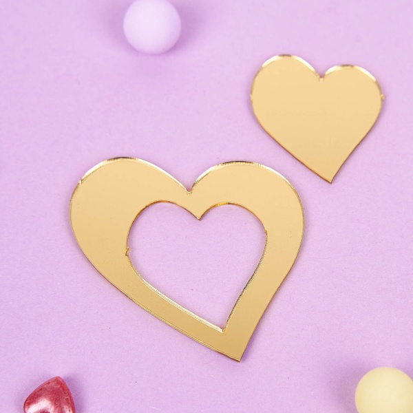 Украшение фигурное «Сердце» №3 (4см)