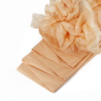 Бумага упаковочная тишью, Персиковая 50х66 см (10 листов)