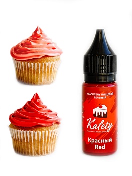Краситель пищевой гелевый водорастворимый Kafety Красный, 15 мл