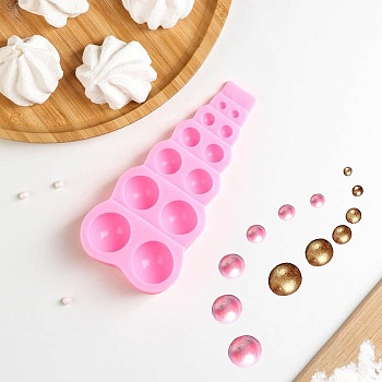 Молд кондитерский «Полусферы», 14×7×2 см, 12 ячеек