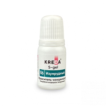S-gel 86 изумрудный, концентрат универс. для окраш. (10мл) KREDA, компл. пищ. добавка (Безхарактеристики ПЩ)