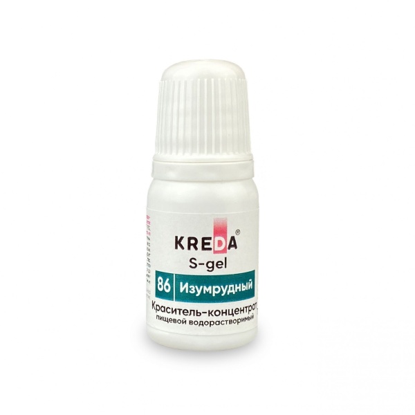 S-gel 86 изумрудный, концентрат универс. для окраш. (10мл) KREDA, компл. пищ. добавка (Безхарактеристики ПЩ)