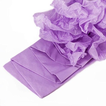 Бумага упаковочная тишью, Сиреневая 50х66 см (10 листов)