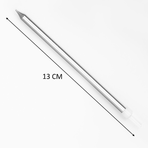 Свечи в торт "Вечеринка", 6 шт, высокие, Серебристый металлик