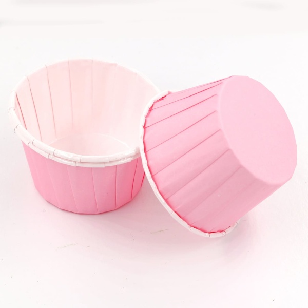 Формы бумажные "Маффин", 50х40 мм, 1 шт, с ламинацией (Розовые)