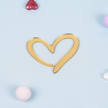 Украшение фигурное «Сердце» (3*3см)