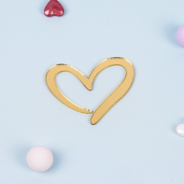 Украшение фигурное «Сердце» (3*3см)