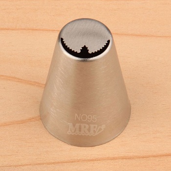 Насадка кондитерская № 095 «Лепесток волнистый с прожилкой»