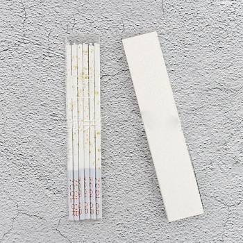 Набор свечей для торта «Империя» (белое золото, 16 см) 6 шт