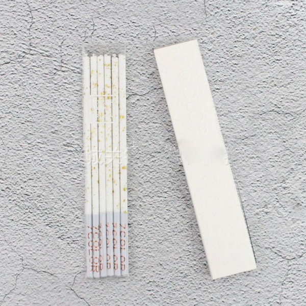 Набор свечей для торта «Империя» (белое золото, 16 см) 6 шт