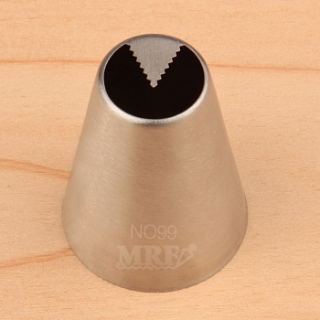 Насадка кондитерская № 099 «Лист тюльпана широкий ребристый»