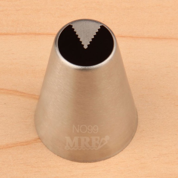 Насадка кондитерская № 099 «Лист тюльпана широкий ребристый»