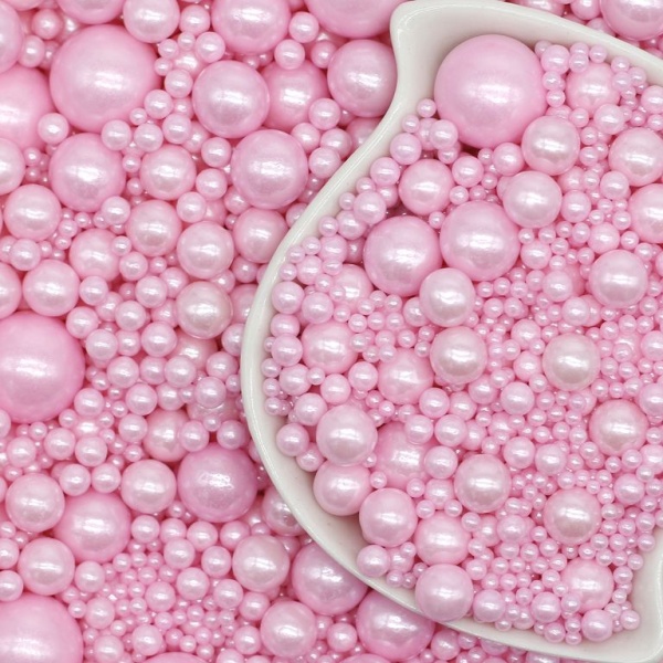 Посыпка Жемчуг РОЗОВЫЙ микс 25г