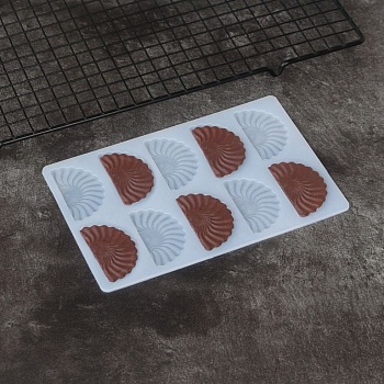 Силиконовый мат для отливки шоколада «Веер»