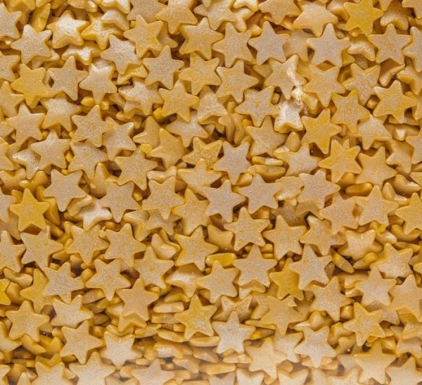 Кондитерская посыпка «Звёзды», перламутрово-жёлтая, 25 г