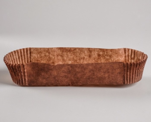 Форма для выпечки коричневая, форма овал, 3,4х13,6х2,65 см (25шт)