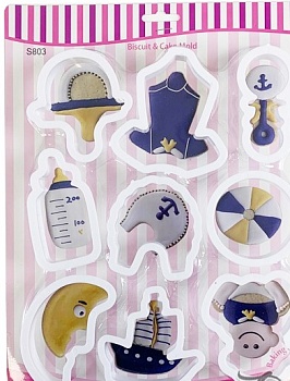 Набор вырубок для пряников "Морячок", 9 шт