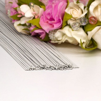 Флористическая проволока белая №20 (36 см) 1шт