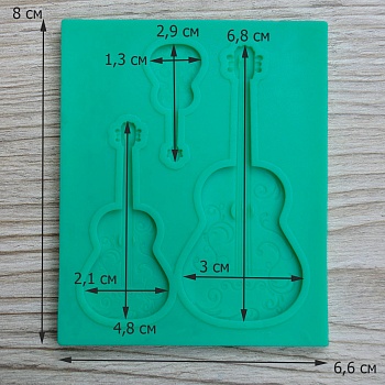 Силиконовый молд гитара