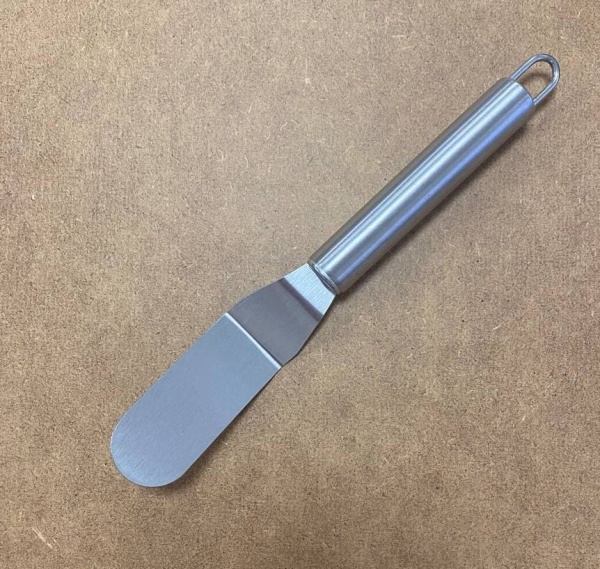 Лопатка металлическая изогнутая, 7 см (рабочая часть)