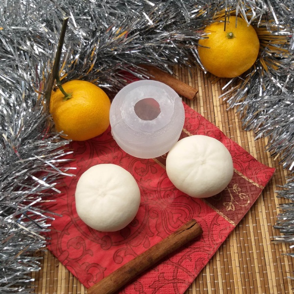 Силиконовая форма №236 мандарин