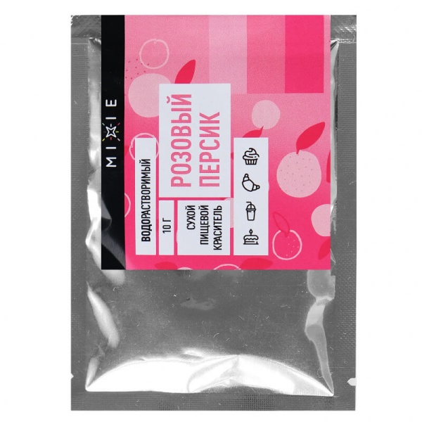 Краситель сухой MIXIE, водорастворимый, Розовый персик, 10 г