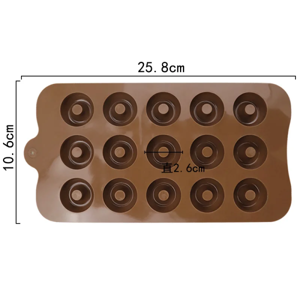 Форма для выпечки мини Пончики, 15 в 1