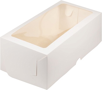 Коробка под рулет с вклеенным окном 330х160х110 мм