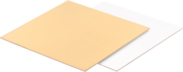 Подложка  32*32 см (толщ. 3,2 мм золото, белая)