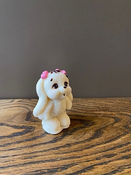 Зайка задувает свечку