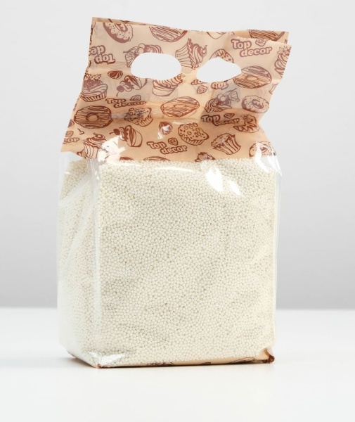 Кондитерская посыпка Top decor, "Шарики", белые, 25 гр.