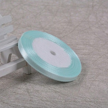 Лента атласная 6 мм (23 метра, цвет №11 нежно-голубой)