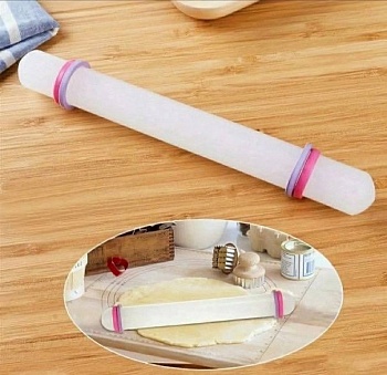 Скалка акриловая для мастики, 23 см (2,5)