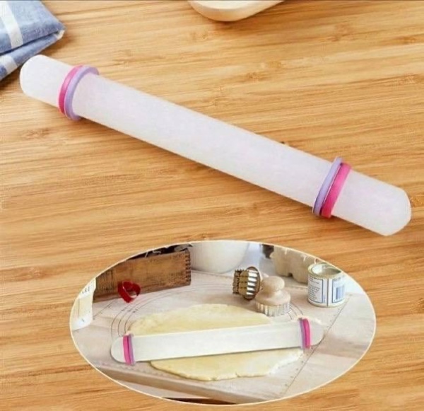 Скалка акриловая для мастики, 20 см (2,5)