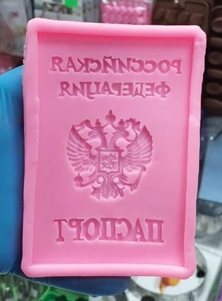 Силиконовый молд "Паспорт" (13х9смх1см)
