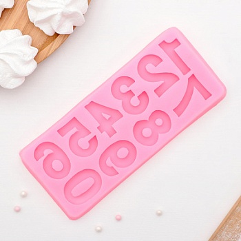 Молд силиконовый «Цифры», 17,5×7,6 см